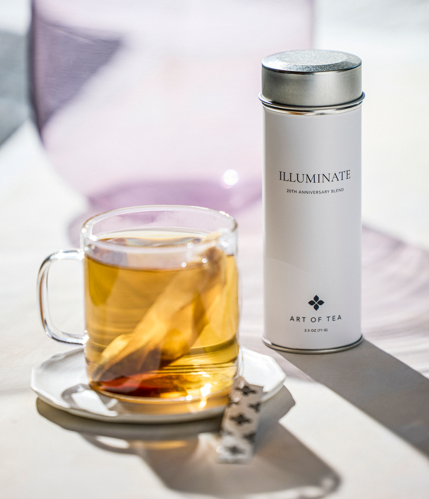 Illuminate tea set of 6 tall retail canisters art of tea wholesale