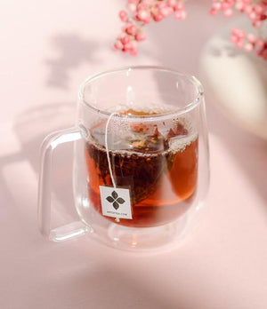 wholesale double wall glass tea cup